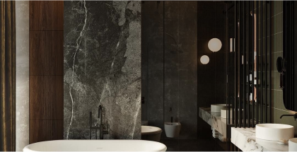 Столешницы из мрамора в кухонном интерьере